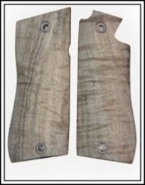 Star BM or BKM grips Fiddle Back Maple