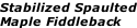 Stabilized Spaulted Maple Fiddleback